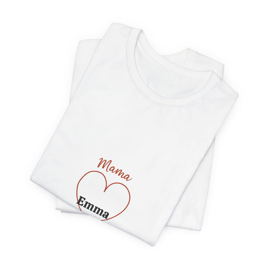 Custom Mama Heart Shirt | Personalized Kids Names
